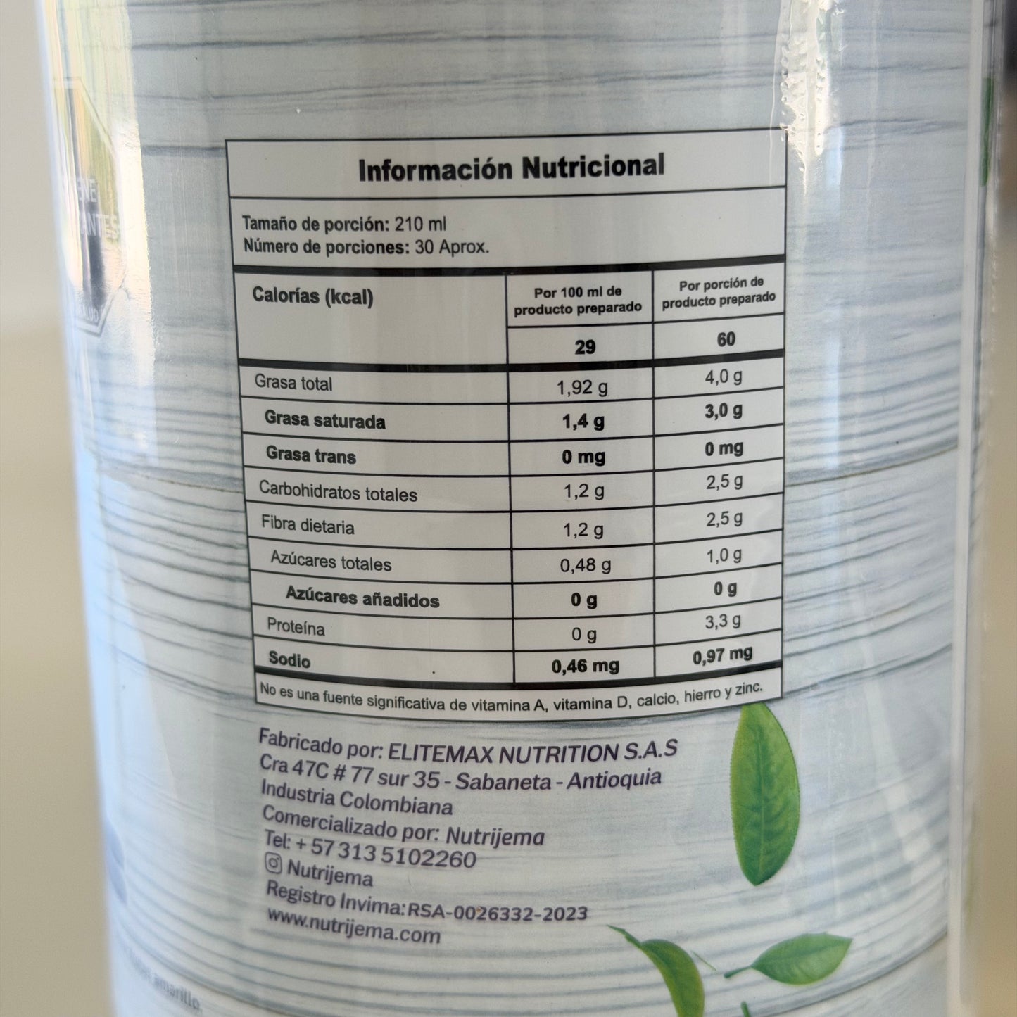 Green Tea with Fiber and Probiotics